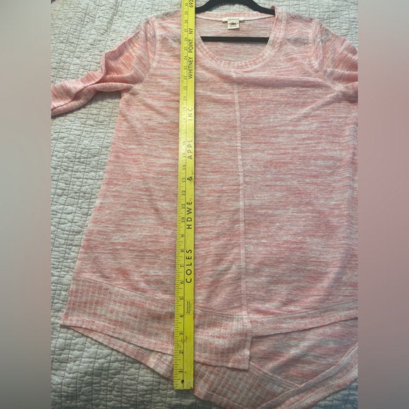 Sundance Sweater Womens M "Beautiful Dreamer" Pink Asymmetrical Hem Space Dye - Picture 7 of 7